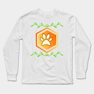 Paws Emoji Long Sleeve T-Shirt